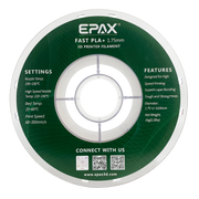 EPAX Fast PLA+ 3D Printer High Speed Filament, 1.75mm 1KG (2.2LB)