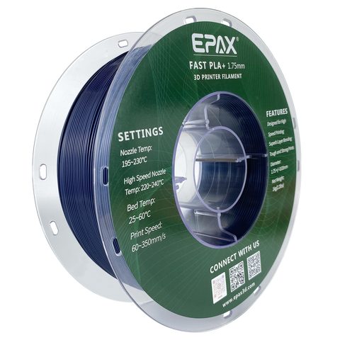 EPAX Fast PLA+ 3D Printer High Speed Filament, 1.75mm 1KG (2.2LB)