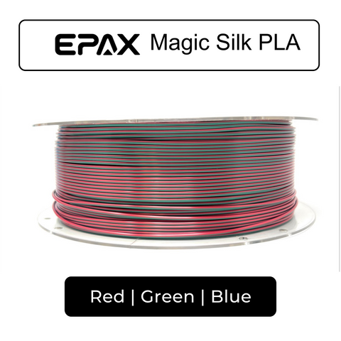 EPAX Magic Silk PLA 3D Printer Filament Bi-Colors/Tri-Colors, 1.75mm 1KG (2.2LB)