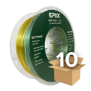 Wholesale case -- 10 spools of EPAX Fast PLA+ 3D Printer High Speed Filament, 1.75mm 1KG