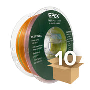 Wholesale case -- 10 spools of EPAX Fast PLA+ 3D Printer High Speed Filament, 1.75mm 1KG