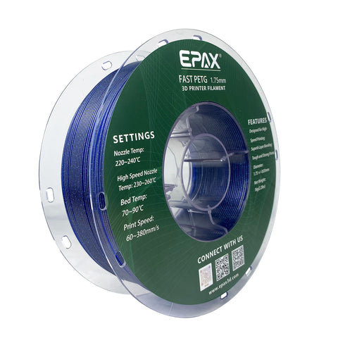 EPAX Fast PETG 3D Printer High Speed Filament, 1.75mm 1KG (2.2LB)