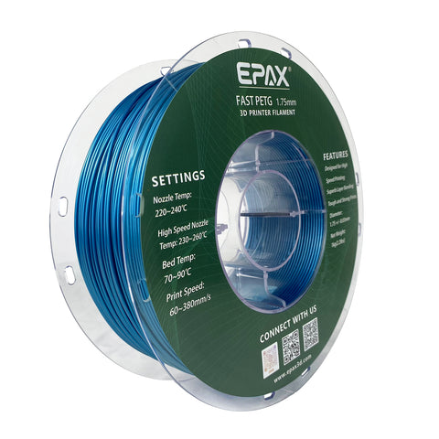 EPAX Fast PETG 3D Printer High Speed Filament, 1.75mm 1KG (2.2LB)