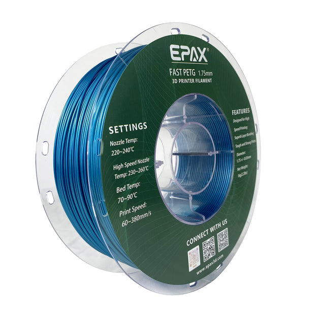 EPAX Fast PETG 3D Printer High Speed Filament, 1.75mm 1KG (2.2LB)