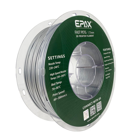 EPAX Fast PETG 3D Printer High Speed Filament, 1.75mm 1KG (2.2LB)