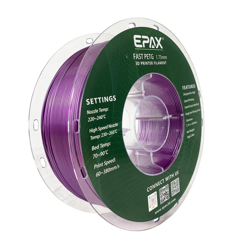 EPAX Fast PETG 3D Printer High Speed Filament, 1.75mm 1KG (2.2LB)
