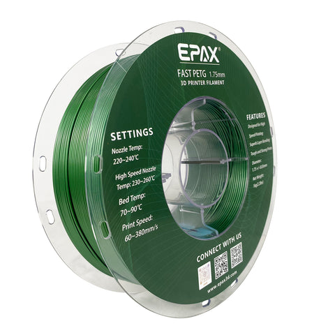 EPAX Fast PETG 3D Printer High Speed Filament, 1.75mm 1KG (2.2LB)