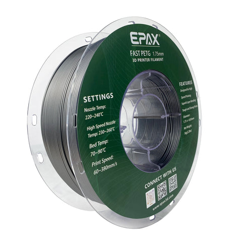 EPAX Fast PETG 3D Printer High Speed Filament, 1.75mm 1KG (2.2LB)