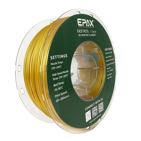 EPAX Fast PETG 3D Printer High Speed Filament, 1.75mm 1KG (2.2LB)