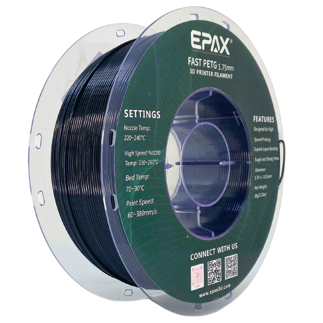 Epax EPAX Fast PETG 3D Printer High Speed Filament, 1.75mm 1KG (2.2LB) – EPAX 3D