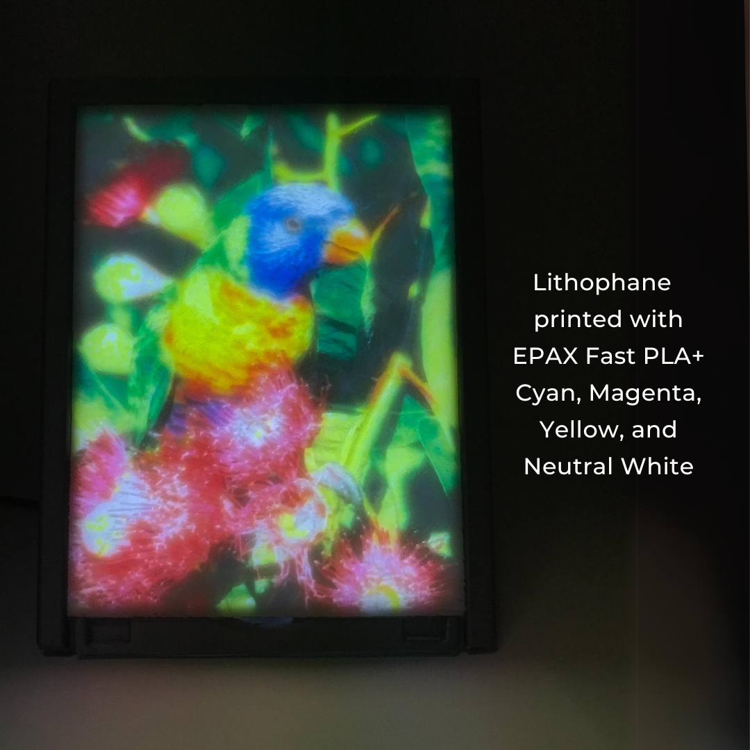 Epax EPAX Fast PLA+ Filament, CMYK Lithophane Bundle (4x1KG) - New Release ...