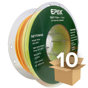 Wholesale case -- 10 spools of EPAX Fast PLA+ 3D Printer High Speed Filament, 1.75mm 1KG