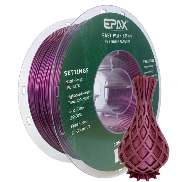 EPAX Fast PLA+ Filament Cosmic Plum, 1.75mm 1KG (2.2LB)