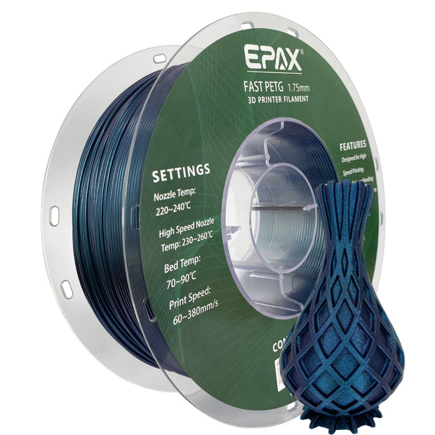 EPAX Fast PETG 3D Printer High Speed Filament, 1.75mm 1KG (2.2LB)