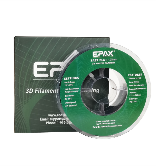 EPAX Fast PLA+ Filament Regular Colors, 1.75mm 1KG (2.2LB)