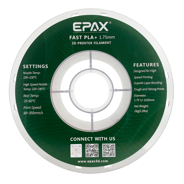 Epax Module EPAX Fast PLA+ 3D Printer High Speed Filament, 1.75mm 1KG (2.2LB) – EPAX 3D