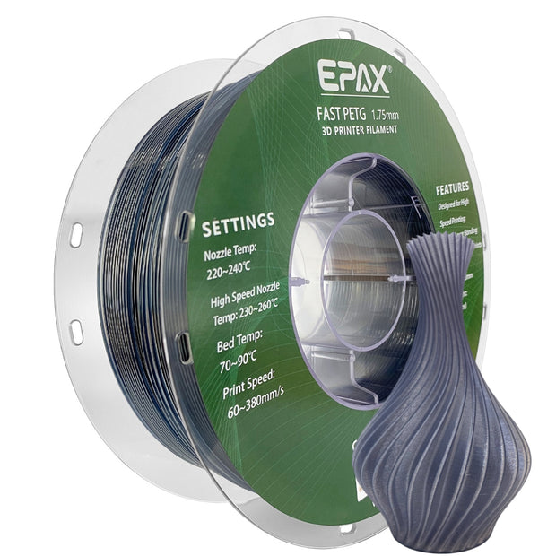 EPAX Fast PETG 3D Printer High Speed Filament, 1.75mm 1KG (2.2LB)