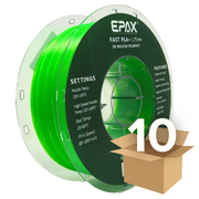 Wholesale case -- 10 spools of EPAX Fast PLA+ 3D Printer High Speed Filament, 1.75mm 1KG