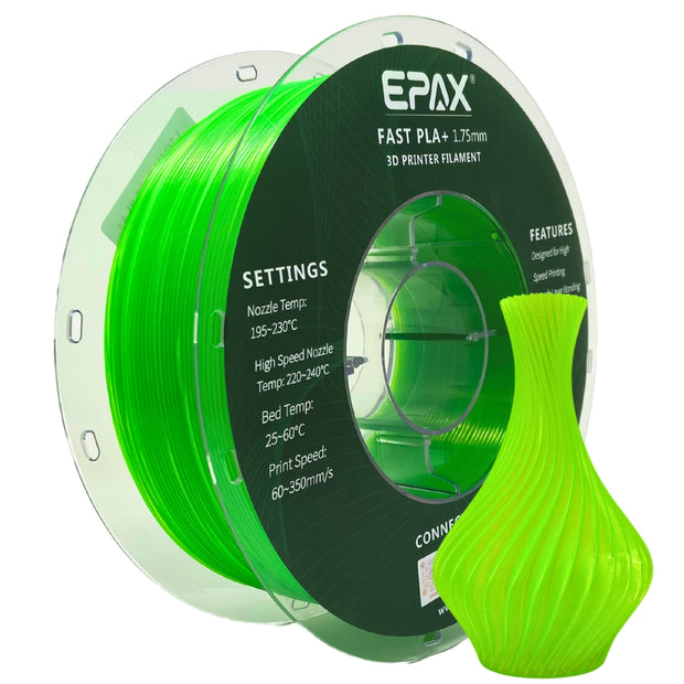 EPAX Fast PLA+ Filament Regular Colors, 1.75mm 1KG (2.2LB)