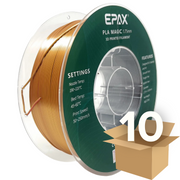 Wholesale Case -- 10 spools of EPAX Magic Silk PLA 3D Printer Filament Bi-Colors/Tri-Colors 1KG spool