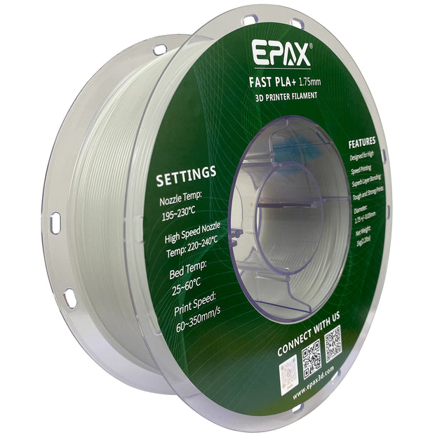 EPAX Fast PLA+ Filament Luminous Green, 1.75mm 1KG (2.2LB)