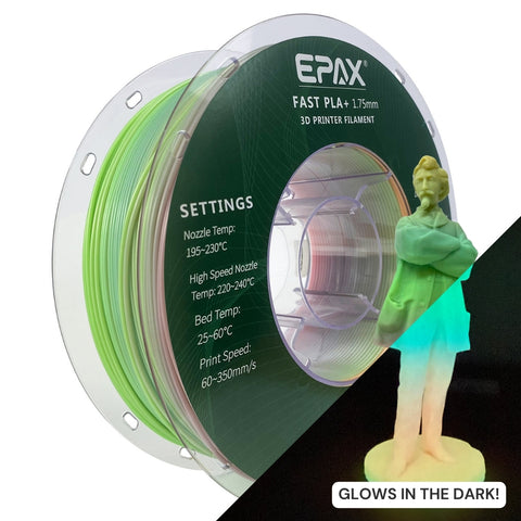 EPAX Fast PLA+ Filament Luminous Rainbow, 1.75mm 1KG (2.2LB)