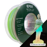 EPAX Fast PLA+ Filament Luminous Rainbow, 1.75mm 1KG (2.2LB)