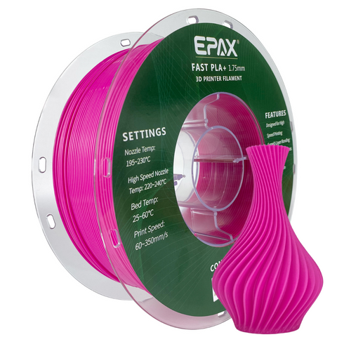 EPAX Fast PLA+ Filament Regular Colors, 1.75mm 1KG (2.2LB)