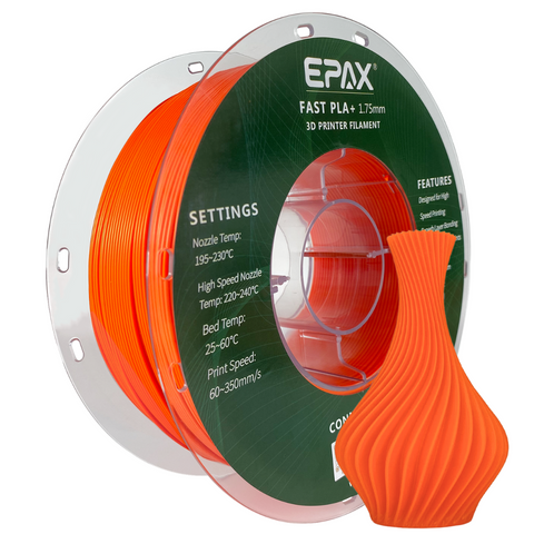 EPAX Fast PLA+ Filament Regular Colors, 1.75mm 1KG (2.2LB)