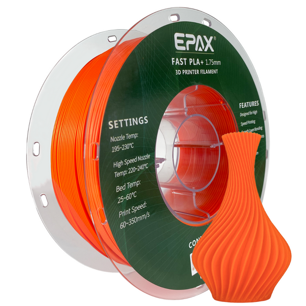 Epax EPAX Fast PLA+ Filament Regular Colors, 1.75mm 1KG (2.2LB) – EPAX 3D