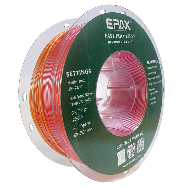 Epax Module EPAX Fast PLA+ Filament Solar Flare, 1.75mm 1KG (2.2LB) – EPAX 3D