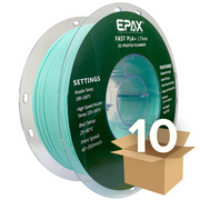 Wholesale case -- 10 spools of EPAX Fast PLA+ 3D Printer High Speed Filament, 1.75mm 1KG