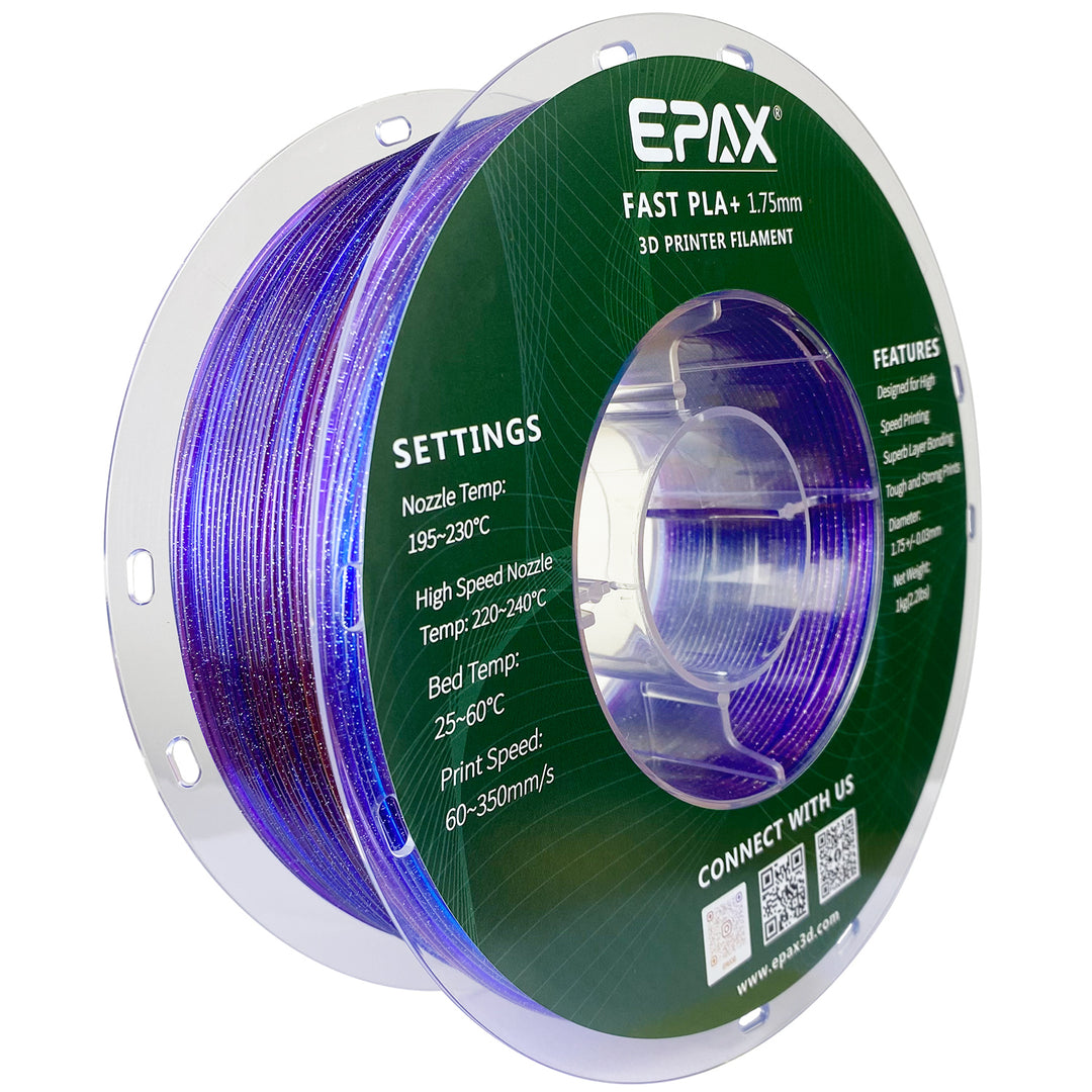EPAX Fast PLA+ Filament Purple Dusk, 1.75mm 1KG (2.2LB) – EPAX 3D EPAX Fast PLA+ Filament Purple Dusk, 1.75mm 1KG (2.2LB) – EPAX 3D