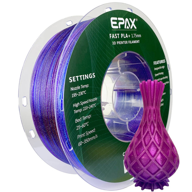 EPAX Fast PLA+ Filament Purple Dusk, 1.75mm 1KG (2.2LB)