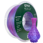 EPAX Fast PLA+ Filament Purple Peony, 1.75mm 1KG (2.2LB)