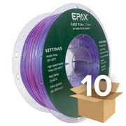 Wholesale case -- 10 spools of EPAX Fast PLA+ 3D Printer High Speed Filament, 1.75mm 1KG