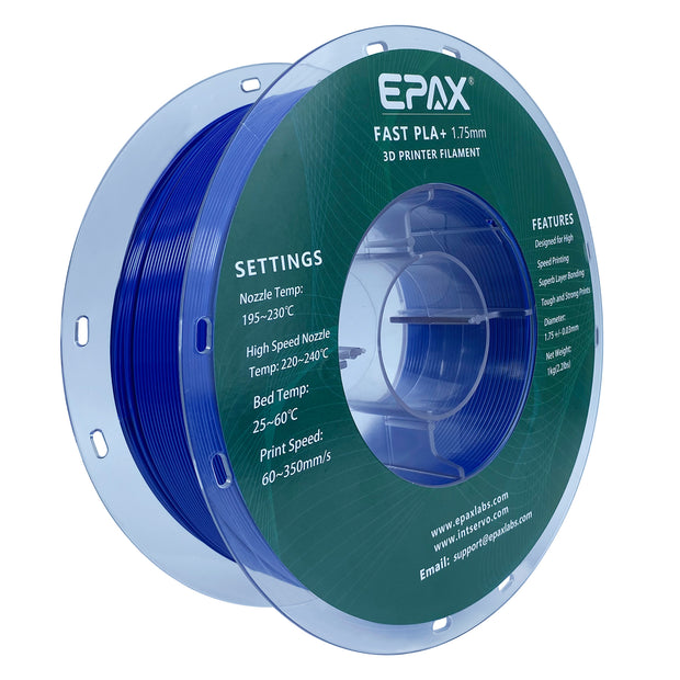 Epax EPAX Fast PLA+ 3D Printer High Speed Filament, 1.75mm 1KG (2.2LB) – EPAX 3D