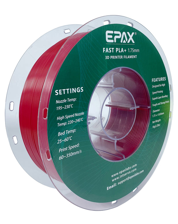 Epax EPAX Fast PLA+ 3D Printer High Speed Filament, 1.75mm 1KG (2.2LB) – EPAX 3D