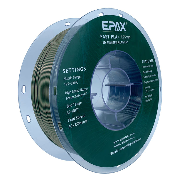 Epax EPAX Fast PLA+ 3D Printer High Speed Filament, 1.75mm 1KG (2.2LB) – EPAX 3D
