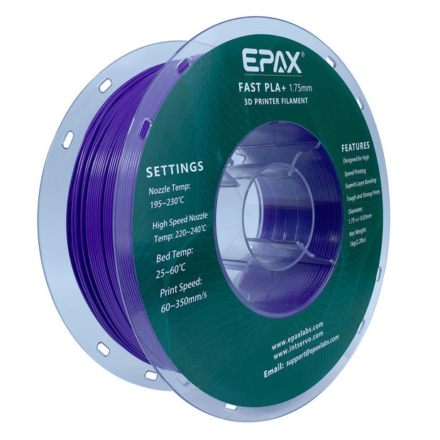 Epax EPAX Fast PLA+ 3D Printer High Speed Filament, 1.75mm 1KG (2.2LB) – EPAX 3D